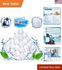 High-Density 1.5 lbs Pool Filter Balls – Lightweight & Reusable Solution