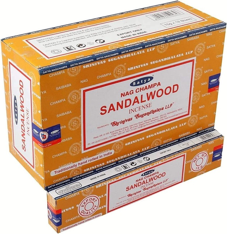 Satya Nag Champa Sandalwood Incense Sticks – Box 12 Packs
