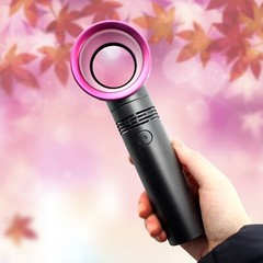 Portable Bladeless Fan, USB Rechargeable, 3 Speeds, Up to 10H, Hiking&Camping