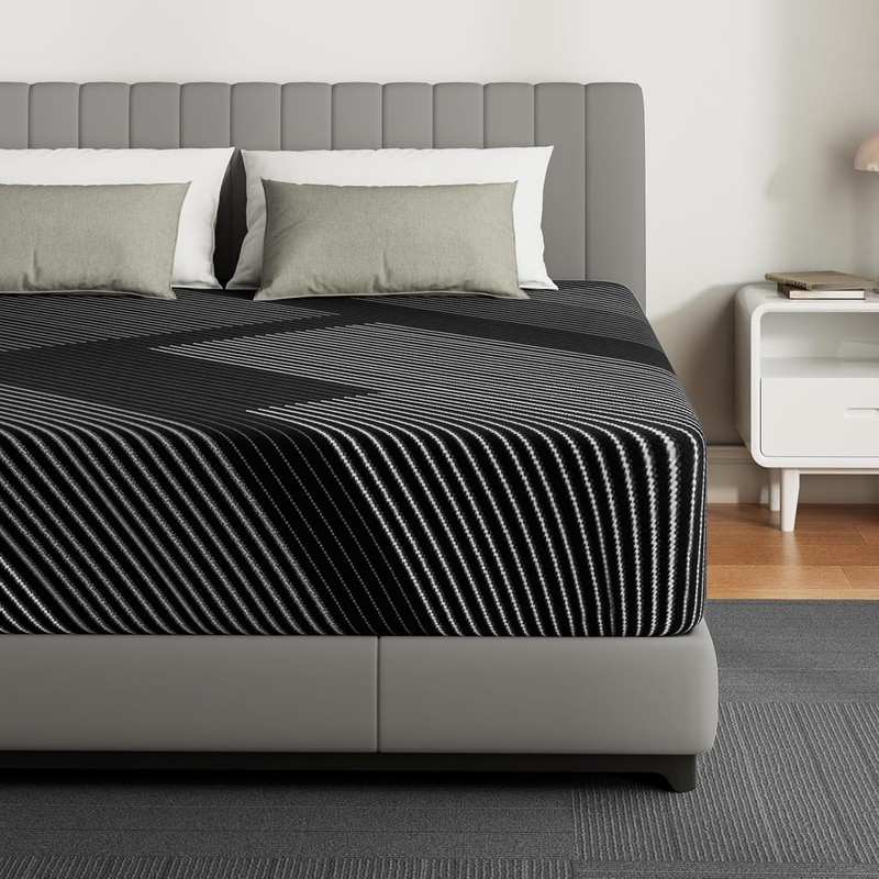 8″ 10″ 12″ Twin Full Queen King Gel Memory Foam Medium-Firm Mattress in a Box
