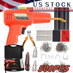 Upgrade 150W Hot Stapler Car Bumper Fender Fairing Welder Gun Plastic Repair Kit