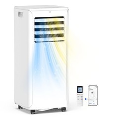 Portable Air Conditioner 12000 BTU WiFi Heat Dehumidifier Fan Remote 3-in-1 Unit