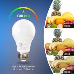 12/24Pack A19 LED Light Bulbs 15W Equivalent 100W Replacement Daylight 5000K E26