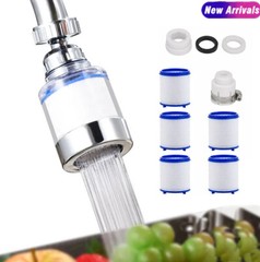 2/4Set Faucet Water Filter Tap Filtration Kitchen Sink Mount Purifier 360°Rotate