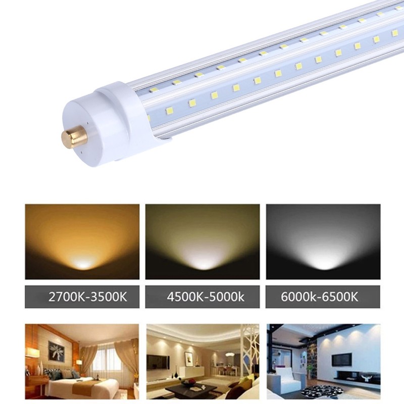 LED T8 V Shaped 8FT 65W Tube Light with FA8 Base Commercial Household Lighting gallery