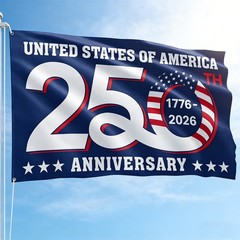 3x5Ft 1776-2026 250th Anniversary Flag USA 250 Years America 1-Side