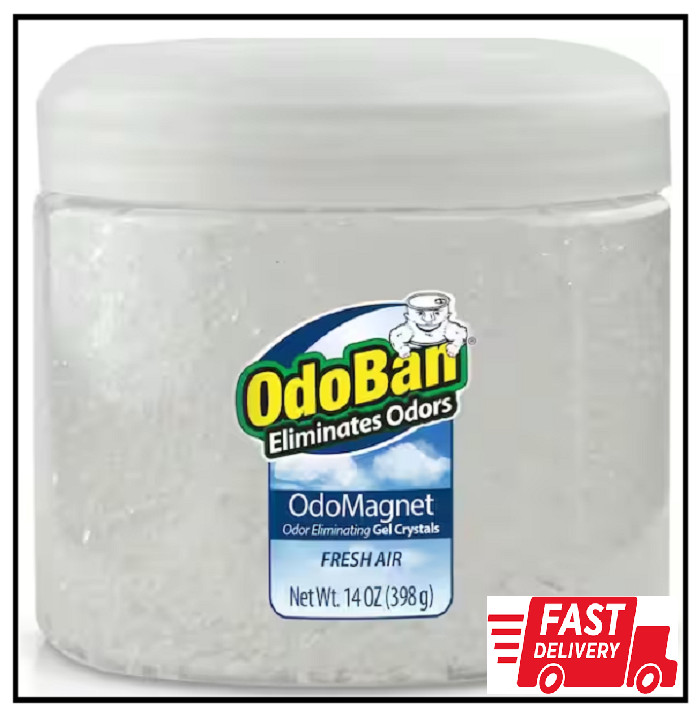 Odomagnet Odor Removing Gel Crystals, Odor Absorber and Air Freshener 14 Oz
