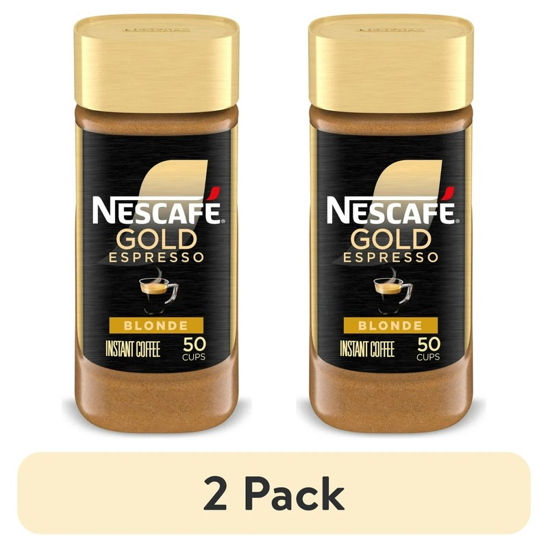 Nescafe Gold Espresso Blonde, Instant Coffee, 3.5 oz (Pack of 2)