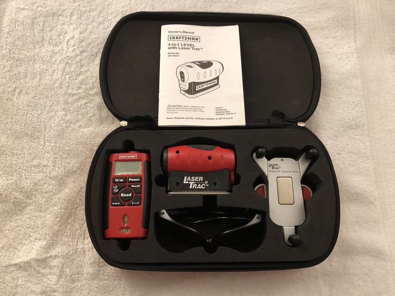 Craftsman 4-in-1 Level w/Laser Trac & Laser Guided Measuring Tool w/Laser Trac