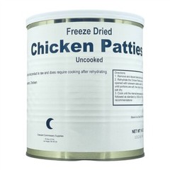 Military Surplus Freeze Dried Long ShelfLife Storage Food Chicken Patties-1 Can✅
