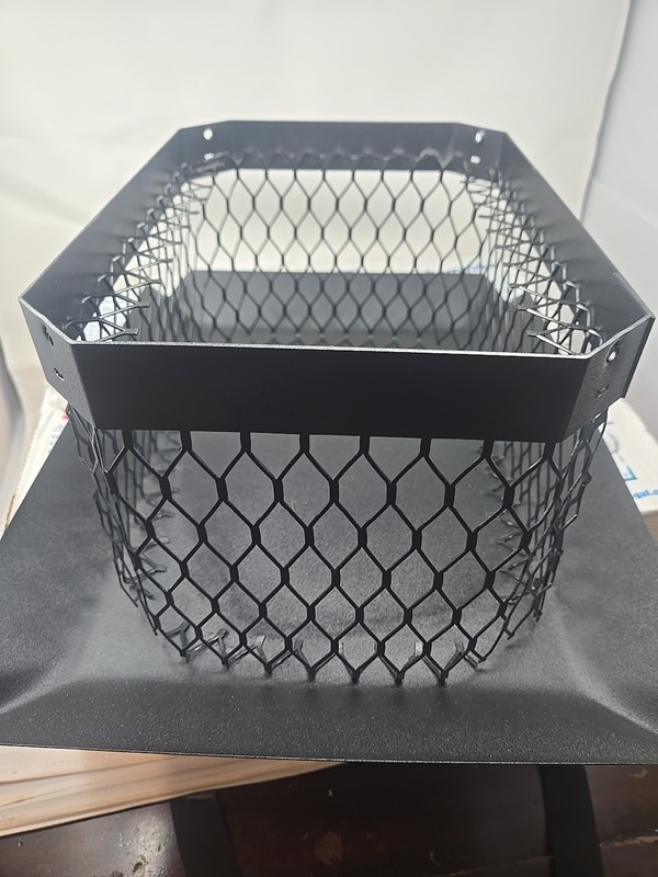 9 in. x 13 in. Galvanized Steel Fixed Chimney Cap In Black (Bolts Missing) gallery
