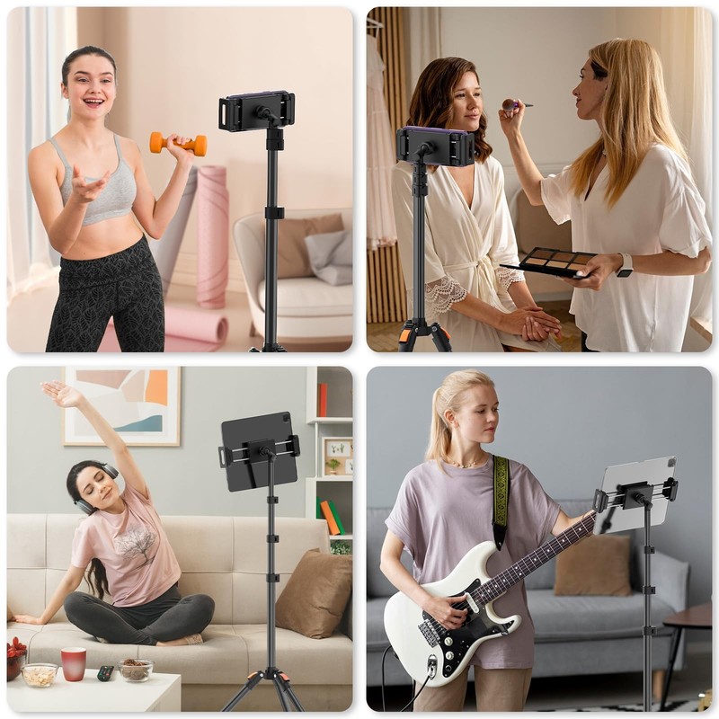 XXZU 72in Tablet Floor Stand Tripod,Tablet Stand Floor with 360° Ball Head,Heigh gallery