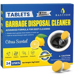 Foaming Garbage Disposal Cleaner Deodorizer Tablets – 24 Pack (1 Year Supply)