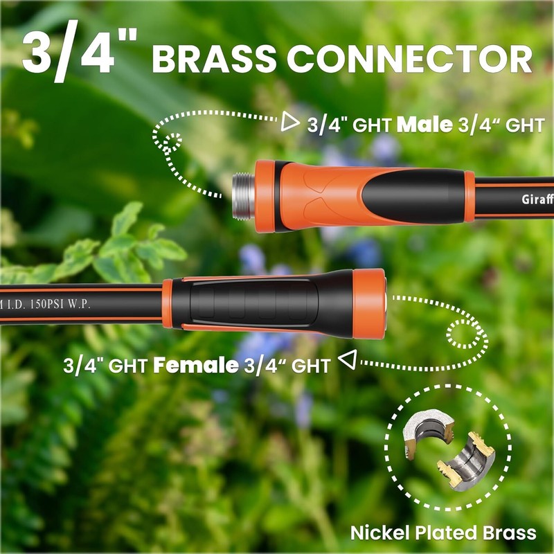 Giraffe Tools Garden Leader Hose Short Water Hose 3/10/75ft x 5/8" Burst 600 PSI gallery