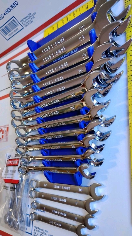 CRAFTSMAN 26 PIECE METRIC Combination Wrench Set WITH RACK AIRCRAFT AUTOMOTIVE