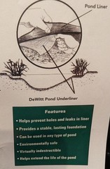 DeWitt Black Heavy Duty Geotextile Fabric Pond Underlayment – 12′ x 12′