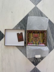 ETRO Rectangular Porcelain Floral Tray Multicolor Decorative Catchall Dish New