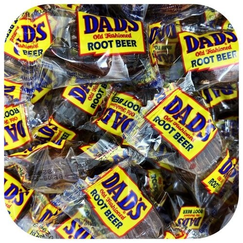 Dad’s Washburn Wrapped Root Beer Barrels 2 lb Old Fashioned Candy 16 oz Candies