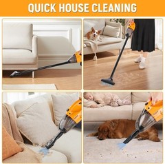 Corded Stick Vacuum Cleaner, 15KPa Suction Power, 0.8L Dirt Capacity, High-Ef…