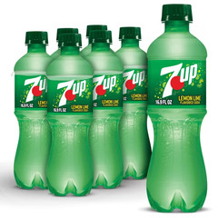 7UP Caffeine Free Lemon Lime Soda Pop, 16.9 fl oz, 6 Pack Bottles