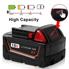 4Pack For Milwaukee for M18 8.0AH Battery Lithium Extended Capacity 48-11-1860
