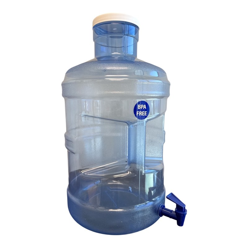 BPA Free 5 Gallon PET Water Bottle Jug with Big-Mouth & Dispensing Valve Spigot