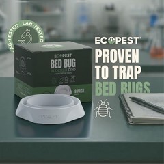 Bed Bug Interceptors 4 Pack Bed Bug Blocker Interceptor Traps Monitor White